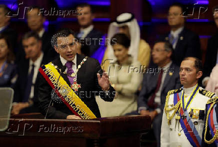 The inauguration of Ecuador's President Daniel Noboa, in Quito