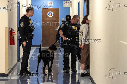 A person is detained at the office of congressman Jerry Nadler by Department of Homeland Security agents at Nadler?s office which is located in the same building as US Immigration Court in New York City