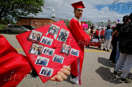 Rally for high school student Marcelo Gomes da Silva in Milford