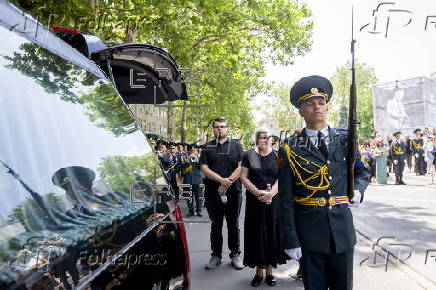 Funeral ceremony of Moldovan composer Eugen Doga in Chisinau