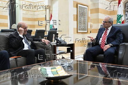 France's Special Envoy to Lebanon Le Drian visits Beirut