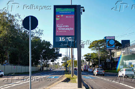 Frio diminui em Porto Alegre-RS
