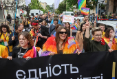 Equality March organized by the LGBT+ community in Kyiv
