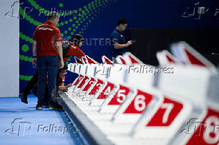 Media tour of the newly-constructed WCH Arena, one of the competition venues for the World Aquatics Championships 2025 which will be held in Singapore