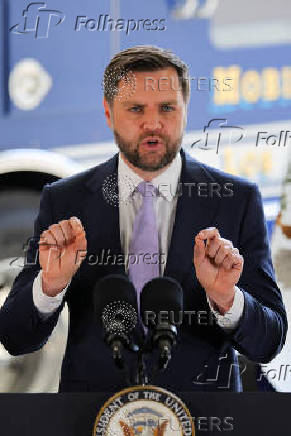 U.S. Vice President JD Vance delivers remarks in Los Angeles