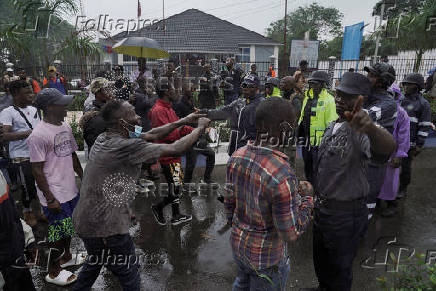 Liberians rally to protest over governance under President Joseph Boakai, in Monrovia