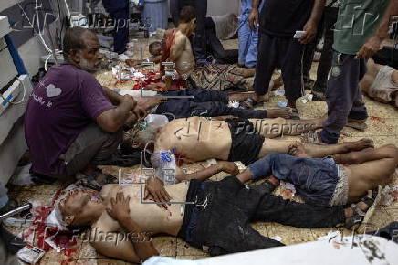 Hundresds of patients received at Nasser Hospital in Khan Younis