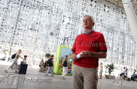 Ryanair Chief Executive Michael O'Leary speaks during a press event at Tirana International Airport