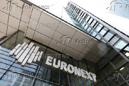 FILE PHOTO: Euronext stock exchange in the La Defense business district in Paris