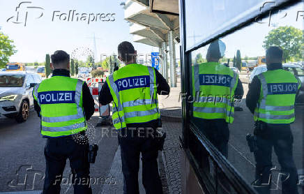 German police conduct random checks at the German-Swiss border in Weil am Rhein
