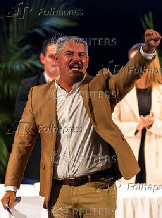 Luis Caldera is proclaimed as the new governor of Zulia state, in Maracaibo