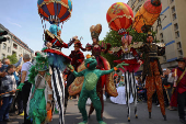 Annual street parade, which is part of the Carnival of Cultures celebrating the multi-ethnic diversity of the city, in Berlin