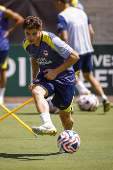 Entrenamiento del Atlético de Madrid en Los Ángeles