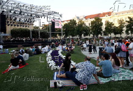 Outdoor classical music festival in Zagreb