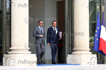 Weekly cabinet meeting at the Elysee Palace in Paris