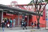 Vista da estação de trem Calmon Viana