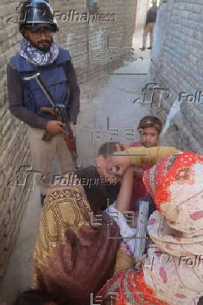 Polio vaccination campaign in Pakistan