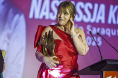 Nastassja Kinski recoge el Premio Saraqusta en el V Saraqusta Film Festival