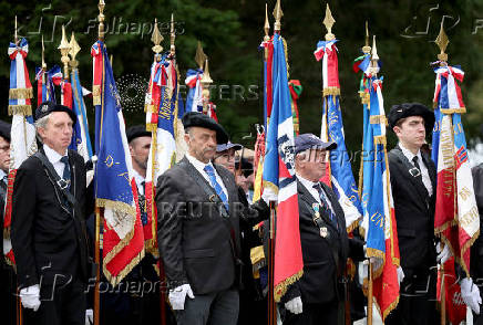 FILE PHOTO: French President Macron commemorates the 80th anniversary of the battle of Glieres
