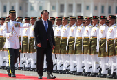 The Prime Minister of Laos meets his Malaysian counterpart during his visit to Malaysia