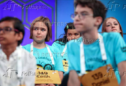 Student Spellers compete in the opening rounds of the annual Scripps National Spelling Bee in Maryland