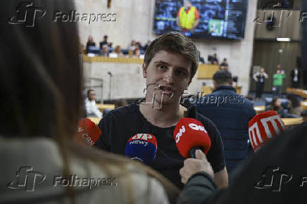 Coletiva do vereador lucas pavanato sobre agressão na câmara municipal de são paulo