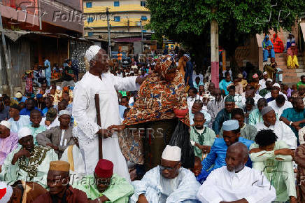 Muslims celebrate the Eid al-Adha festival, in Abidjan