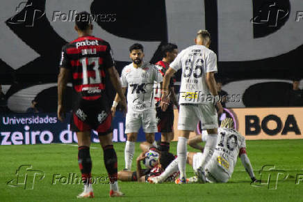SANTOS, SP, 16.07.2025-BRASILEIRO SERIE A-SANTOS (SP) X FLAMENGO (RJ)