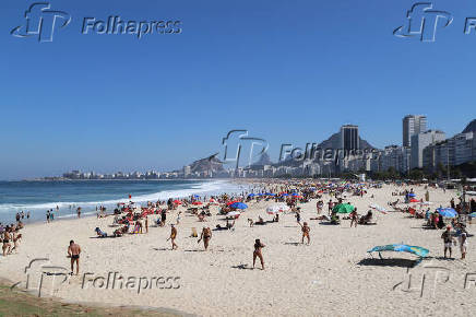 Movimentação nas praias do Rio de Janeiro.
