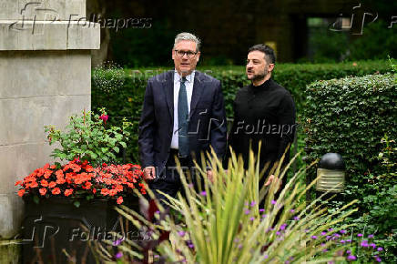 British PM Starmer and Ukrainian President Zelenskiy meet in London