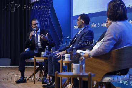 Daniel Vorcaro, dono do Banco Master, durante seminário em SP