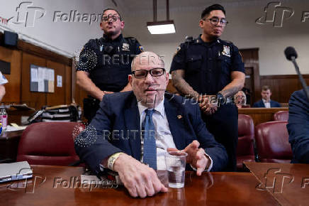 Harvey Weinstein appears before Manhattan Criminal Court, in New York City