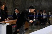 Japan's Crown Prince Akishino attends a memorial Mass for late Pope Francis in Tokyo