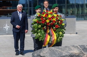 Ceremony marks the 70th anniversary of Germany's accession to NATO