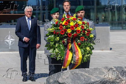 Ceremony marks the 70th anniversary of Germany's accession to NATO