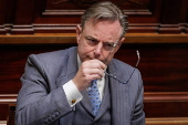 Belgian Prime Minister Bart De Wever responds to motion on Gaza situation in Brussels