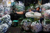 Long Bien Market, one of the largest wholesale market in Hanoi
