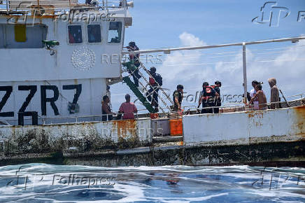 FILE PHOTO: U.S. Coast Guard Cutter Harriet Lane in South Pacific