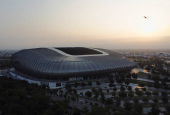 BBVA Stadium, a FIFA 2026 World Cup host venue, in Guadalupe