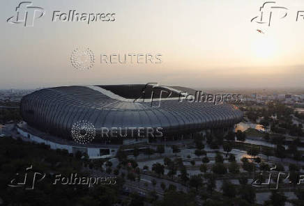 BBVA Stadium, a FIFA 2026 World Cup host venue, in Guadalupe