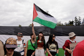Pro-Palestinian protest in Quito