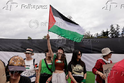 Pro-Palestinian protest in Quito
