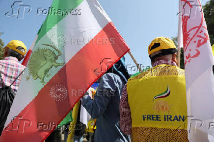 Protest against the Iranian regime, in Berlin