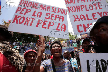 Protest against violence in Port-au-Prince
