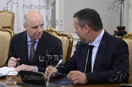 Russian Prime Minister Mikhail Mishustin meets with deputy prime ministers in Moscow