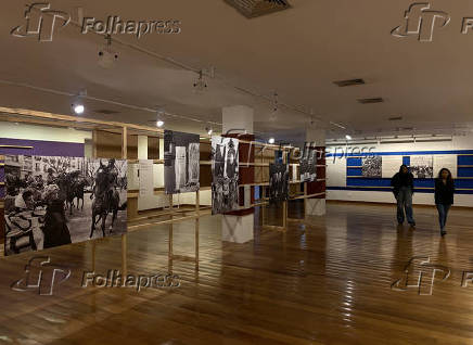 Exposição sobre a ESMA no Memorial da Resistência em São Paulo