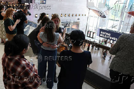 Smithsonian's National Air and Space Museum reopens its Mall entrance and several galleries to the public in Washington