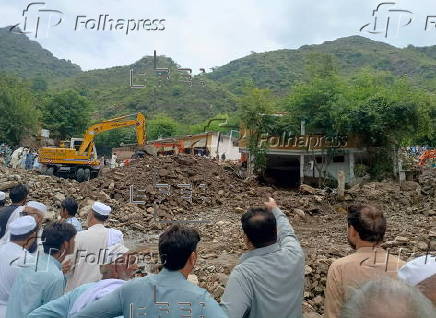 Rescue operation continue after cloud burst and floods in Swabi