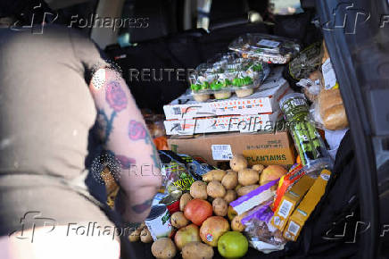 Food pantry is busy, weeks into the continuing U.S. government shutdown, in Fountain