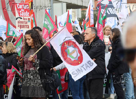 Manifestaçao de vários sindicatos dos trabalhadores dos distritos do Porto